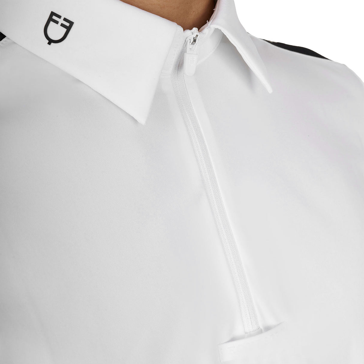 Men's slim fit half-sleeved competition polo shirt