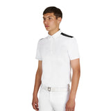 Men's slim fit half-sleeved competition polo shirt