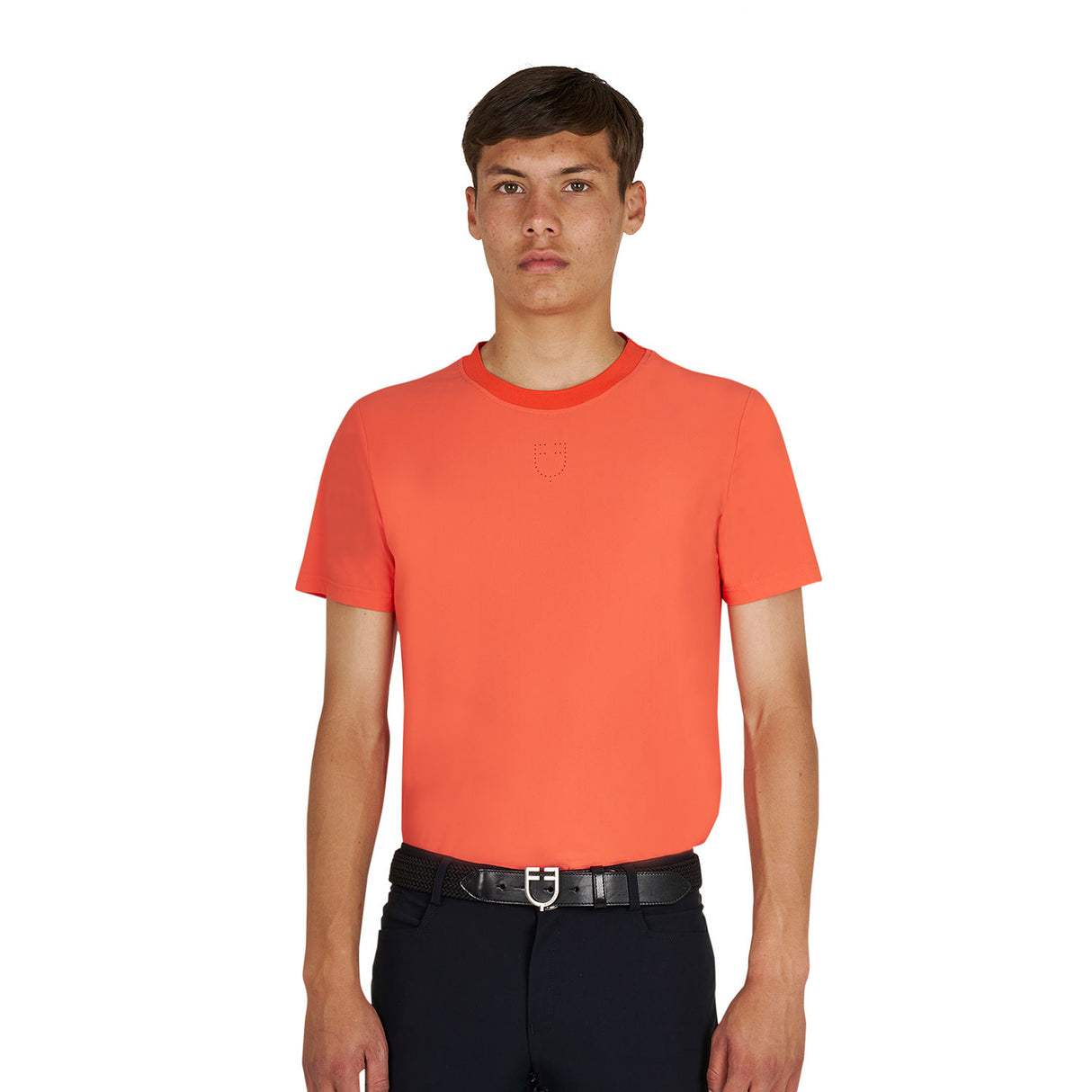 Men's training T-shirt in technical fabric with micro-holes