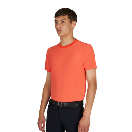 Men's training T-shirt in technical fabric with micro-holes