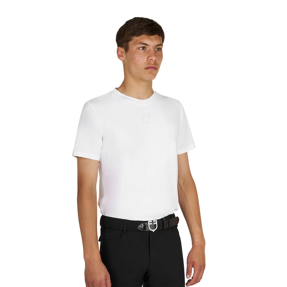 Men's training T-shirt in technical fabric with micro-holes