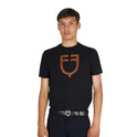 Men's basic T-shirt with glossy logo