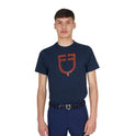 Men's basic T-shirt with glossy logo