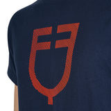 Men's basic T-shirt with glossy logo