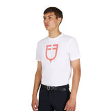 Men's basic T-shirt with glossy logo