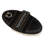 Flexible grooming brush with soft bristles