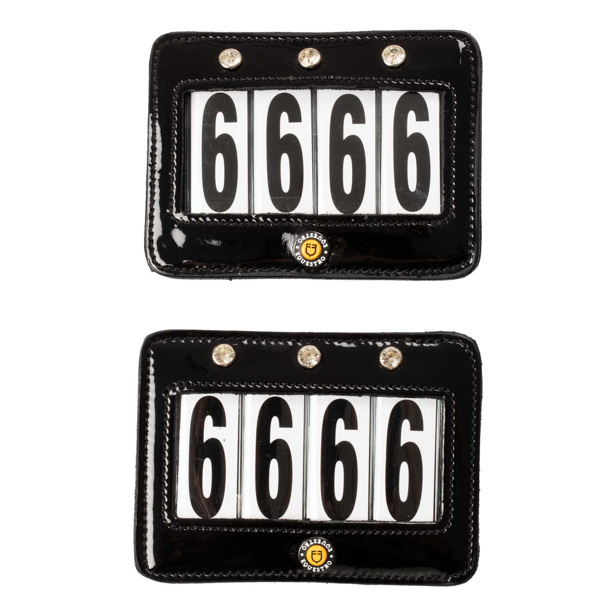 Equestro 4 Digits Competition Number Holder With Crystals – GS Equestrian