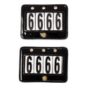 Equestro 4 Digits Competition Number Holder With Crystals