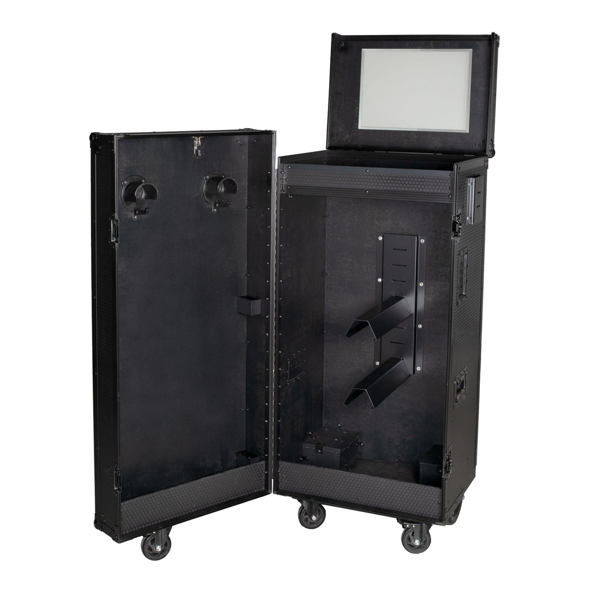 Black hardware saddle cabinet 65x62x138cm