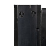 Black hardware saddle cabinet 65x62x138cm
