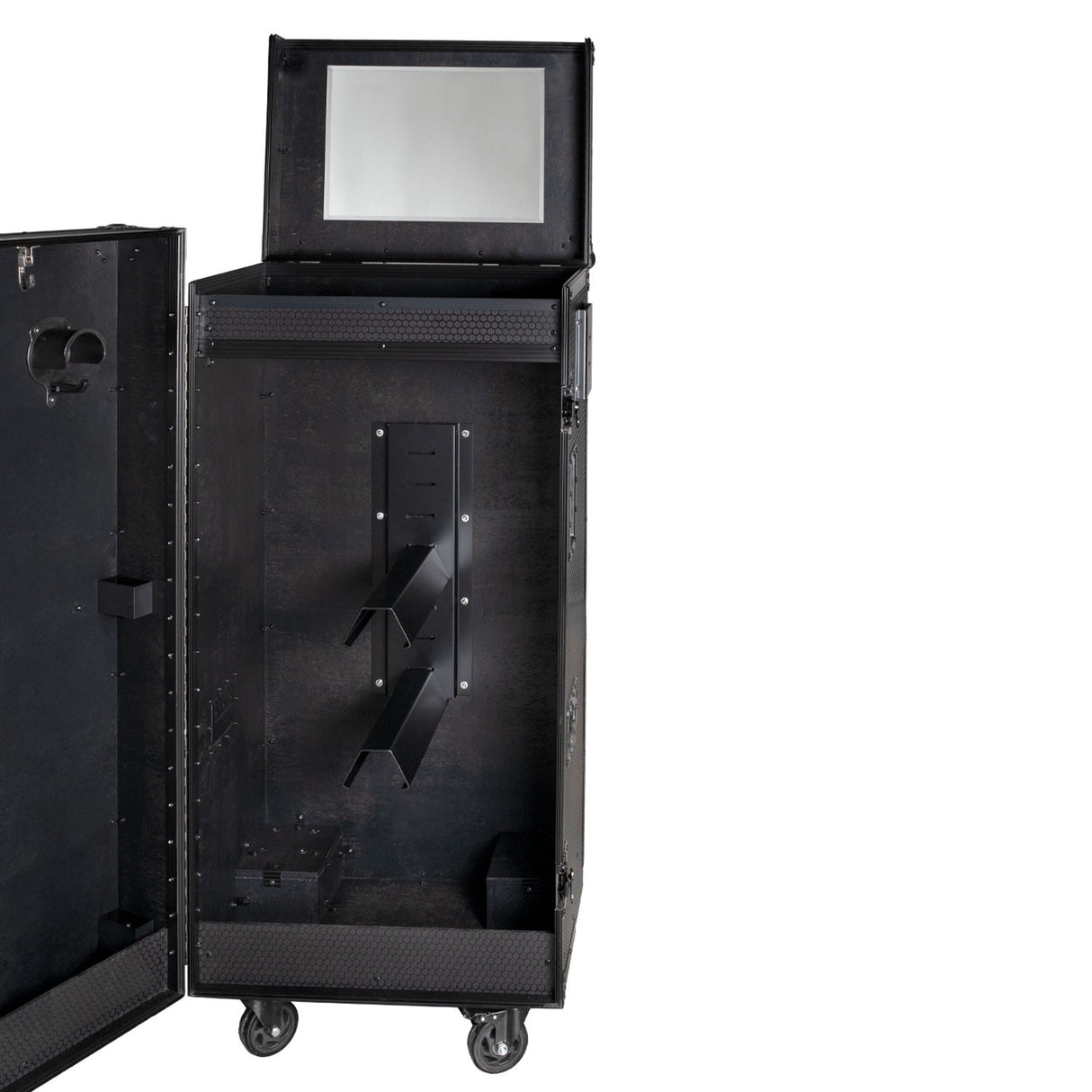 Black hardware saddle cabinet 65x62x138cm