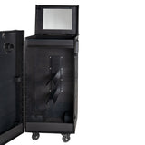 Black hardware saddle cabinet 65x62x138cm
