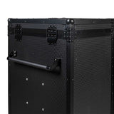 Black hardware saddle cabinet 65x62x138cm