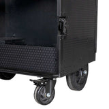 Black hardware saddle cabinet 65x62x138cm