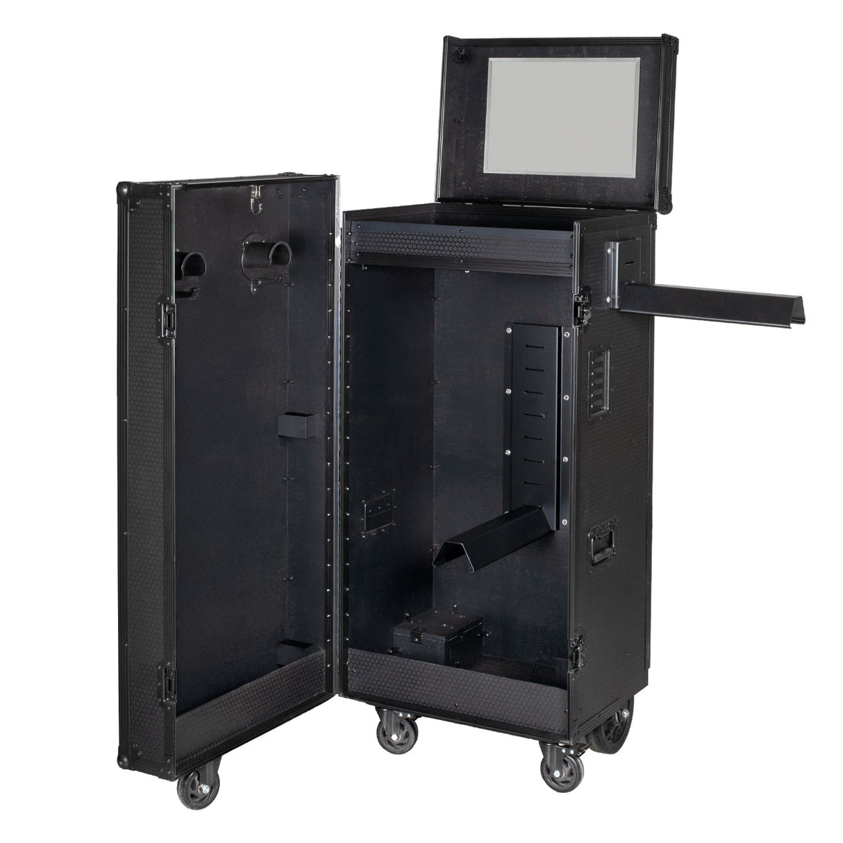 Black hardware saddle cabinet 65x62x138cm