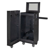 Black hardware saddle cabinet 65x62x138cm