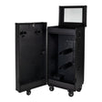 Black hardware saddle cabinet 65x62x138cm