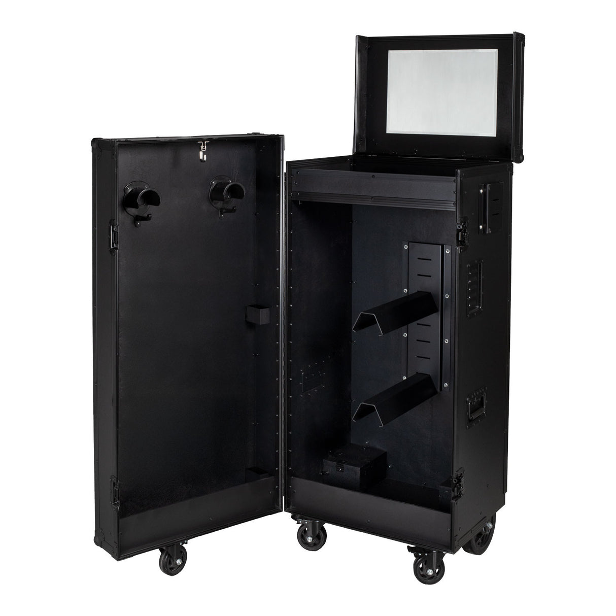 Black hardware saddle cabinet 65x62x138cm
