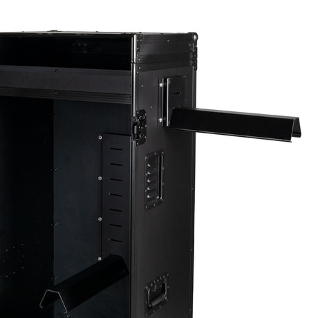 Black hardware saddle cabinet 65x62x138cm