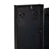 Black hardware saddle cabinet 65x62x138cm