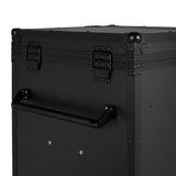 Black hardware saddle cabinet 65x62x138cm