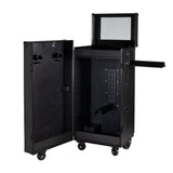 Black hardware saddle cabinet 65x62x138cm