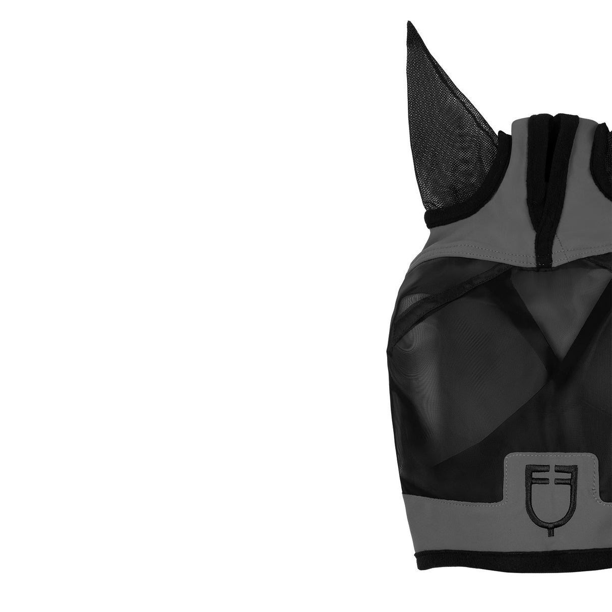 Fly mask with front logo