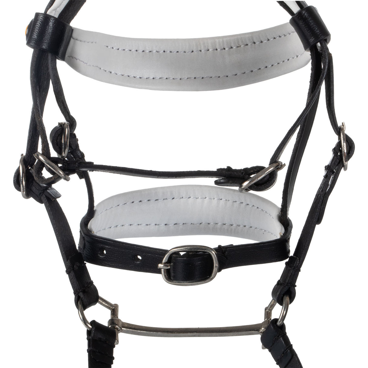Leather bridle with rhinestones for toy horse