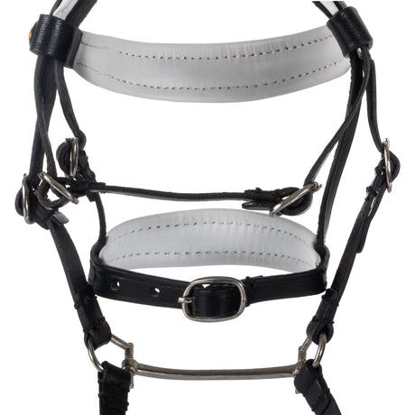 Leather bridle with rhinestones for toy horse