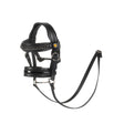 Leather bridle for toy horse with silver clinchers