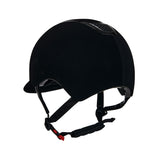 Helmet with colored velvet frame