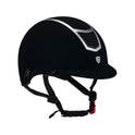 Helmet with colored velvet frame