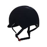 Helmet with colored velvet frame