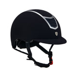 Helmet with colored velvet frame