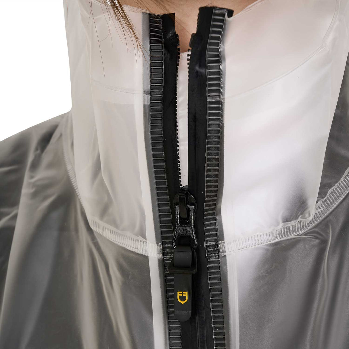 Equestro Unisex Basic Raincoat #colour_white
