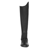 Unisex soft leather gaiters with side zip