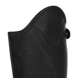 Unisex soft leather gaiters with side zip