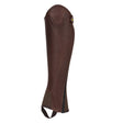 Unisex soft leather gaiters with side zip