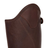 Unisex soft leather gaiters with side zip