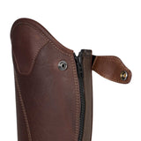 Unisex soft leather gaiters with side zip
