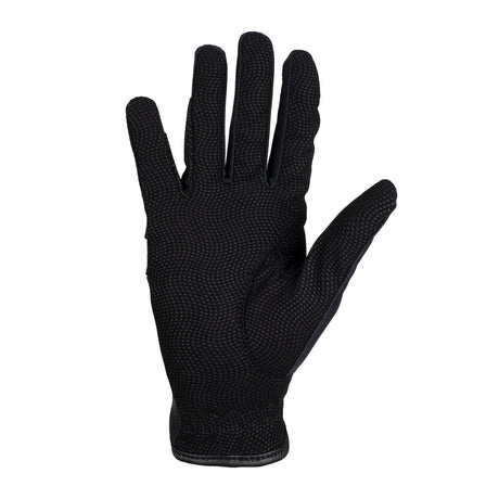 Equestro Gloves In Technical Fabric With Multicolor Logo #colour_black-pink