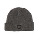 Equestro Unisex Ribbed Wool Beanie With Logo #colour_grey