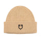 Equestro Unisex Knitted Texture Wool Beanie #colour_beige