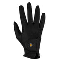 Unisex padded gloves in synthetic leather with hook-and-loop closure