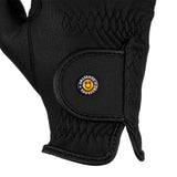 Unisex padded gloves in synthetic leather with hook-and-loop closure