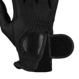 Unisex padded gloves in synthetic leather with hook-and-loop closure