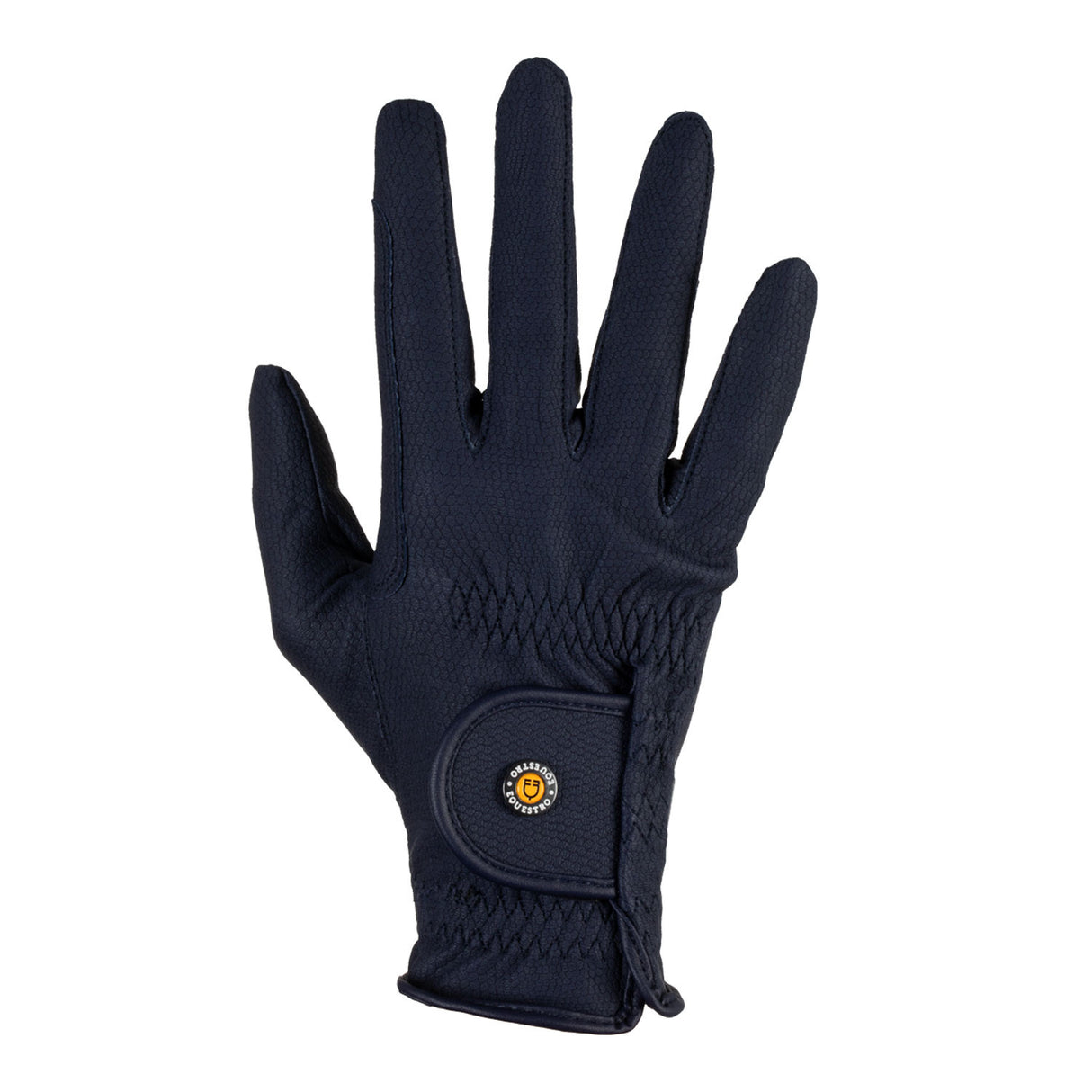 Unisex padded gloves in synthetic leather with hook-and-loop closure