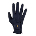 Unisex padded gloves in synthetic leather with hook-and-loop closure