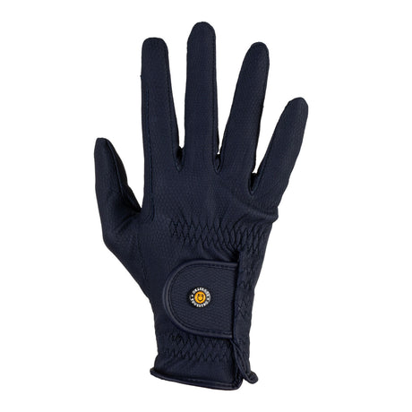 Unisex padded gloves in synthetic leather with hook-and-loop closure