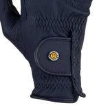 Unisex padded gloves in synthetic leather with hook-and-loop closure